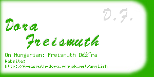 dora freismuth business card